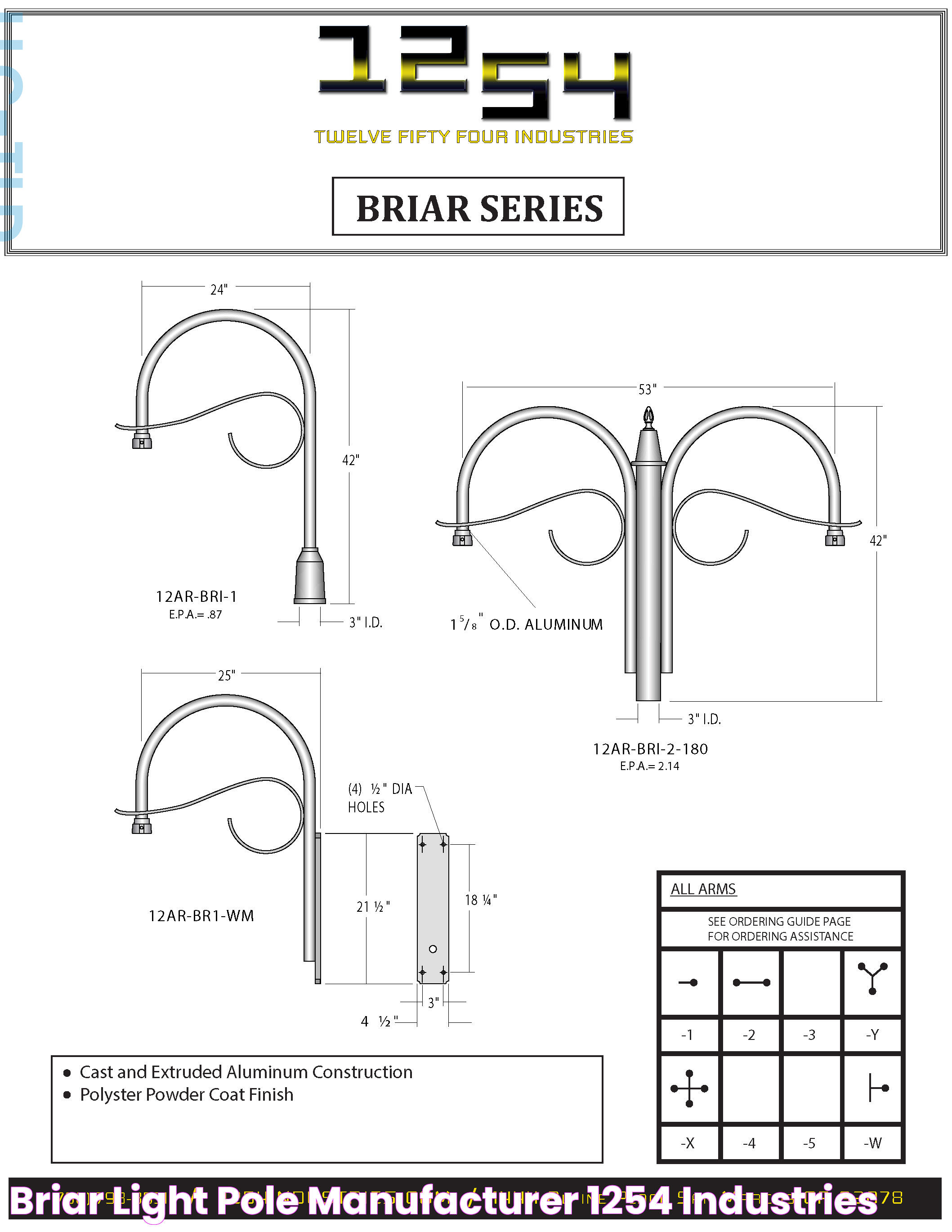 Briar Light Pole Manufacturer 1254 Industries