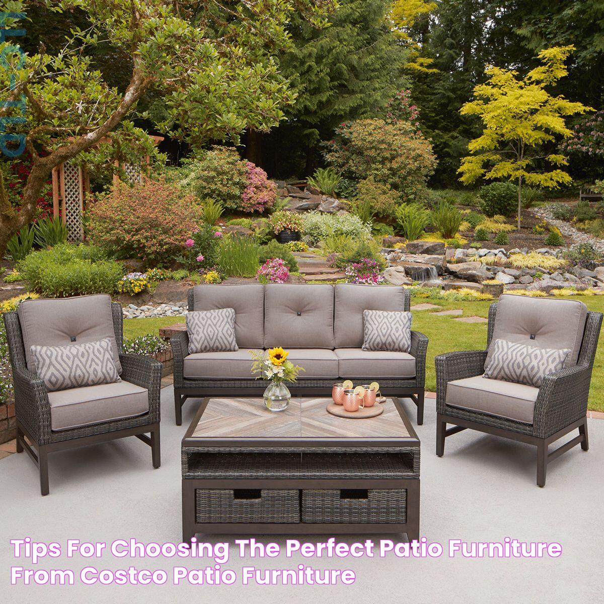 Tips For Choosing The Perfect Patio Furniture From Costco Patio Furniture