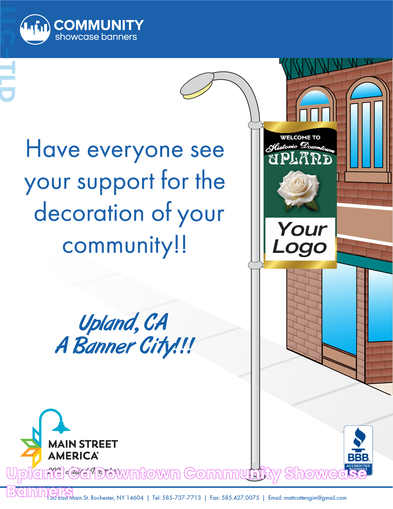 Upland, CA Downtown Community Showcase Banners