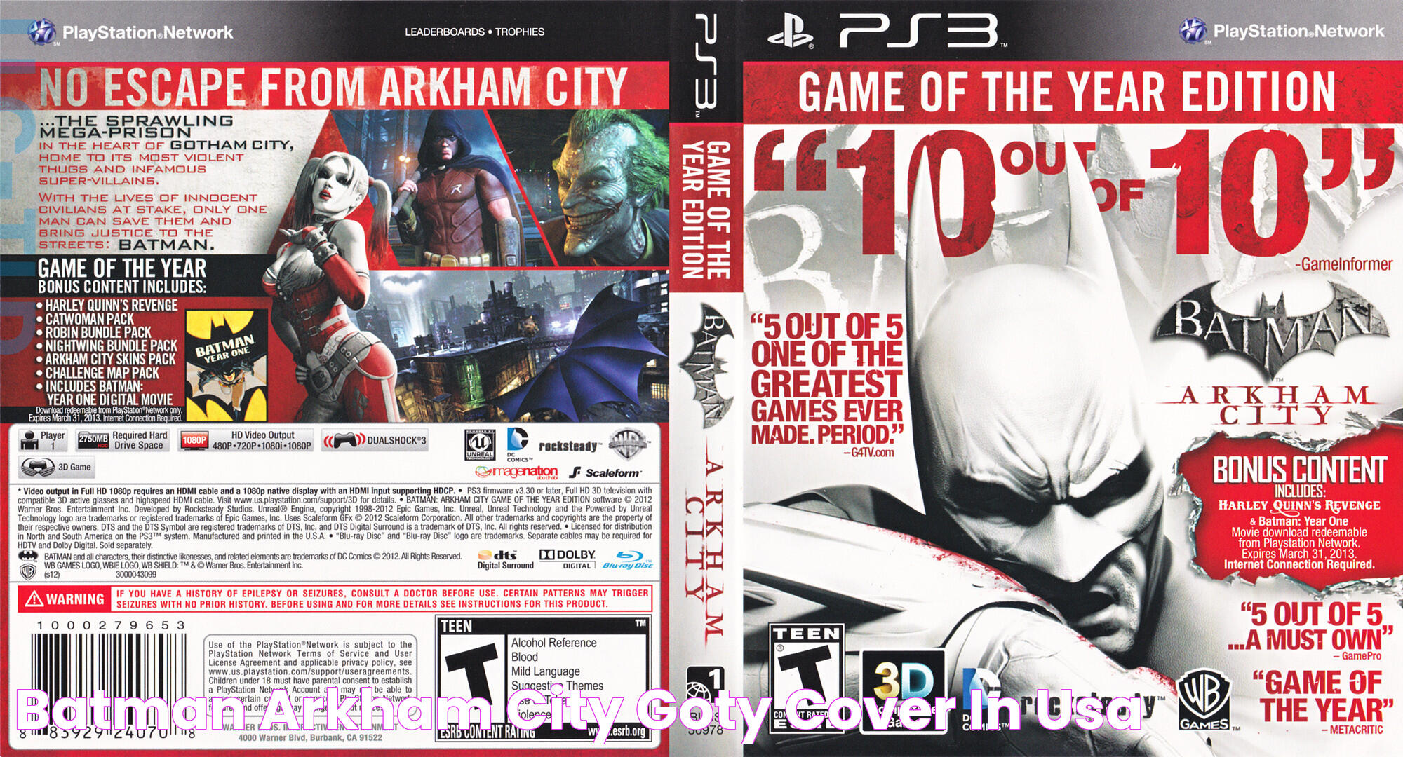 Arkham City GOTY Cover: A Detailed Analysis And Insight