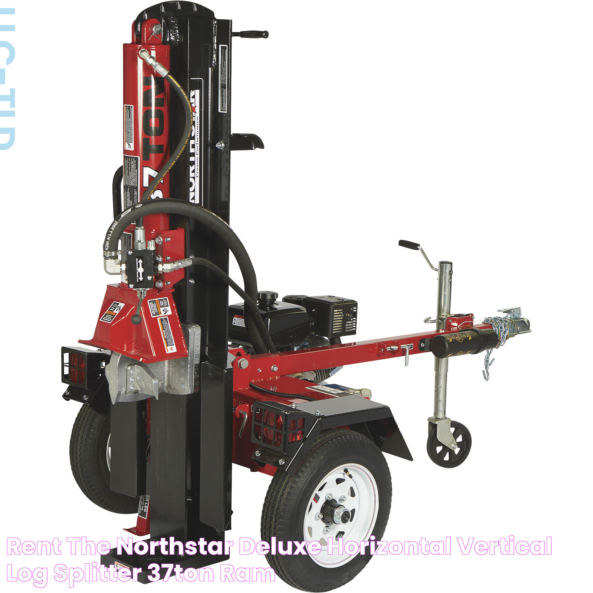 Rent the NorthStar Deluxe Horizontal/Vertical Log Splitter 37Ton Ram