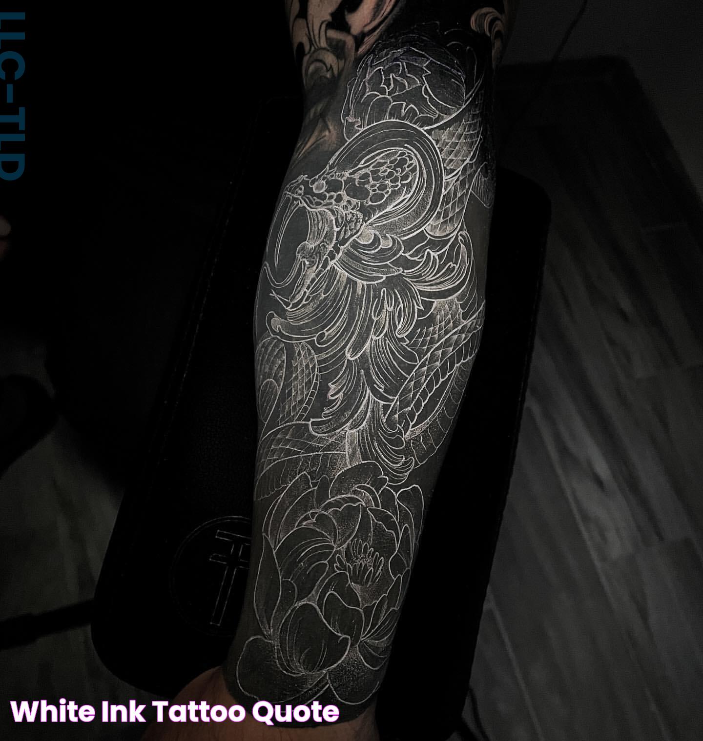 White Ink Tattoo Quote