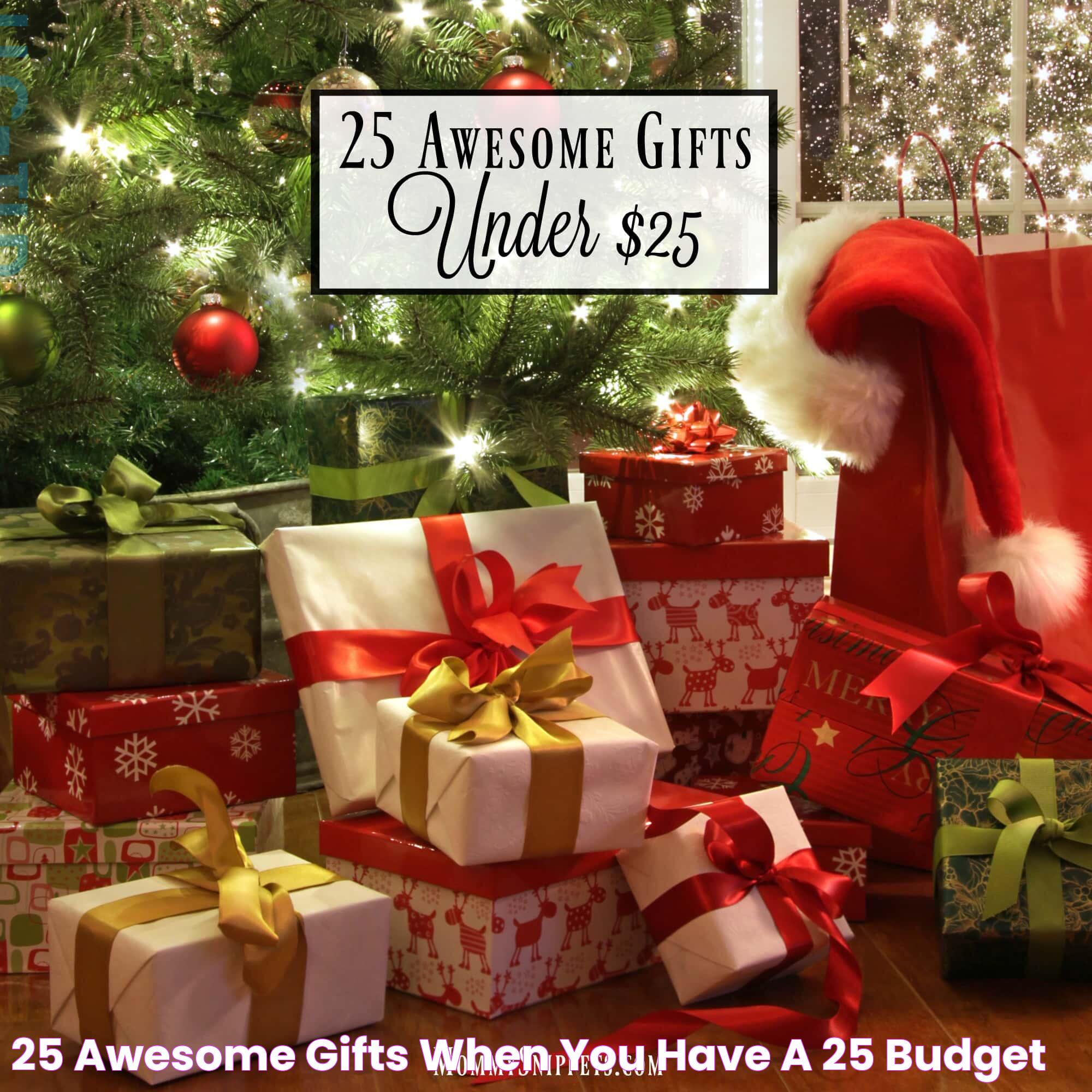 25 awesome gifts when you have a 25 budget