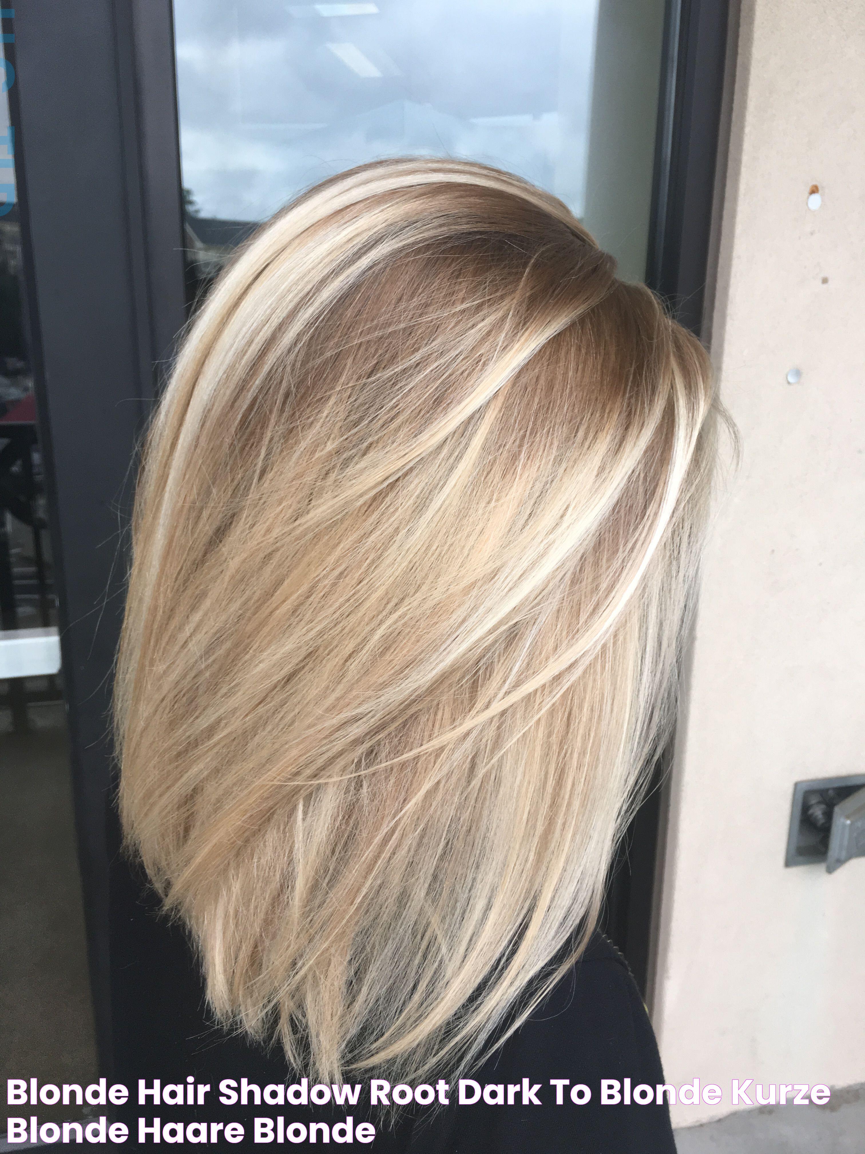 Blonde hair, Shadow root, Dark to blonde Kurze blonde haare, Blonde