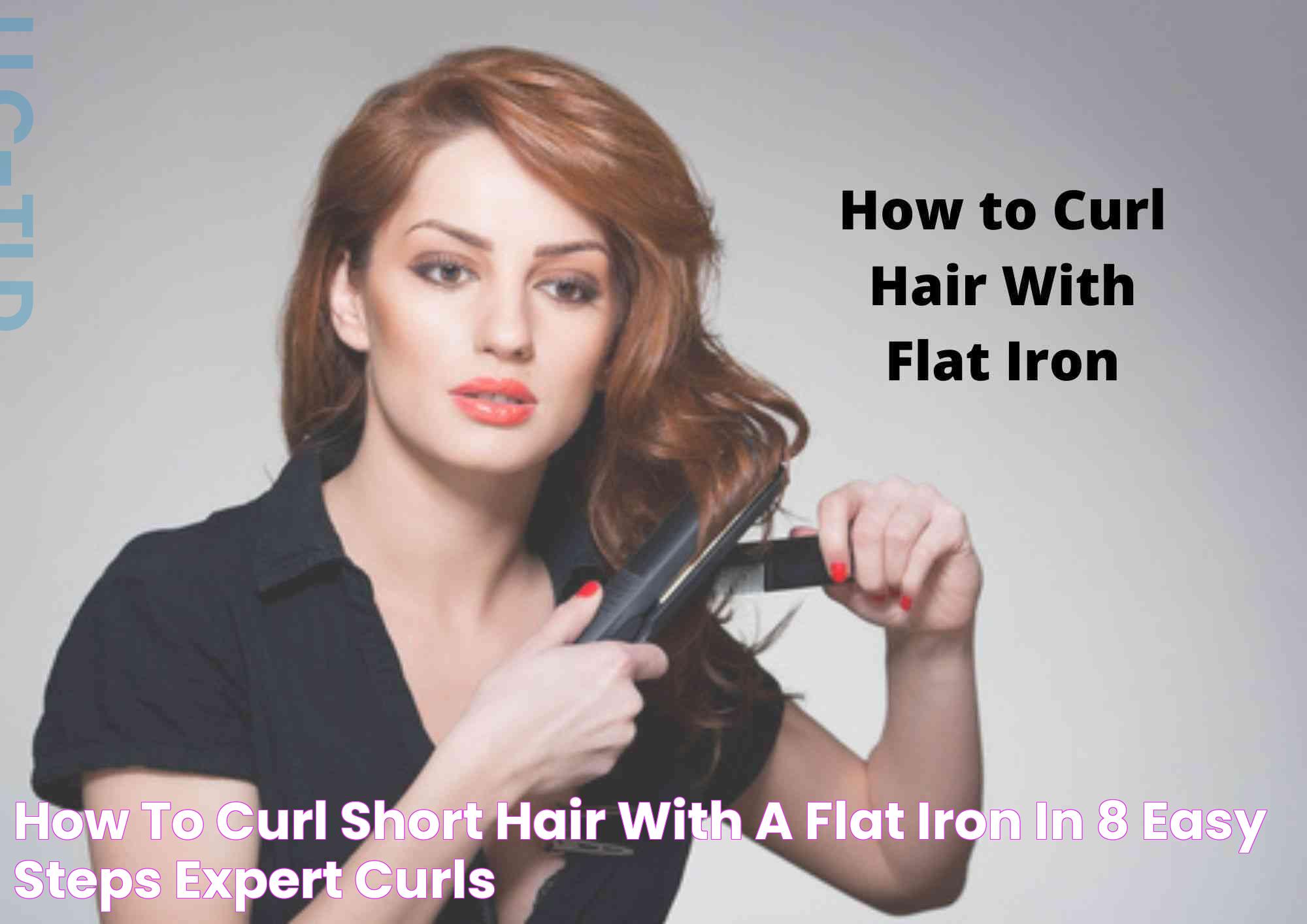 Master The Art Of Curling Short Black Hair With A Flat Iron