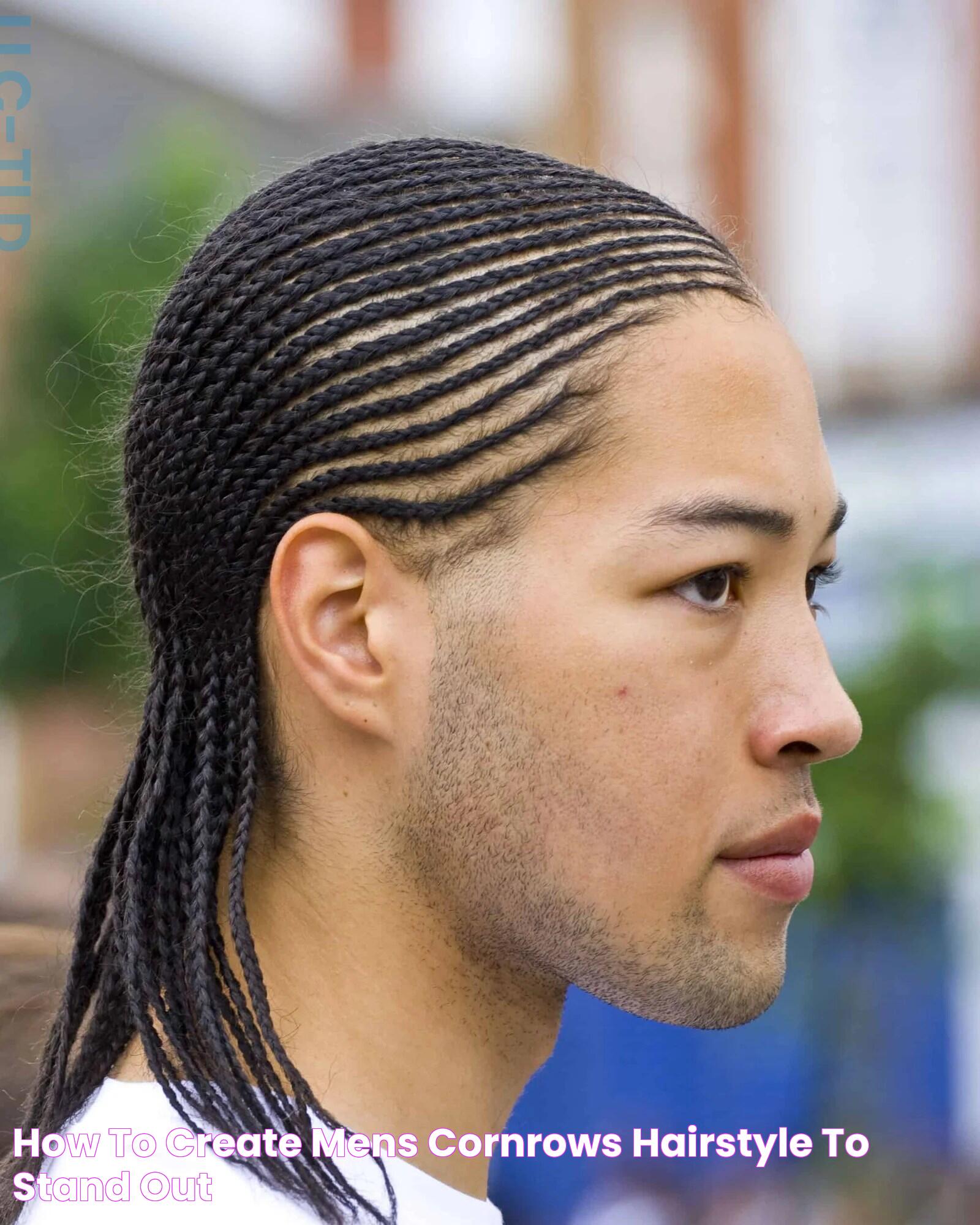 How to create mens cornrows hairstyle to stand out