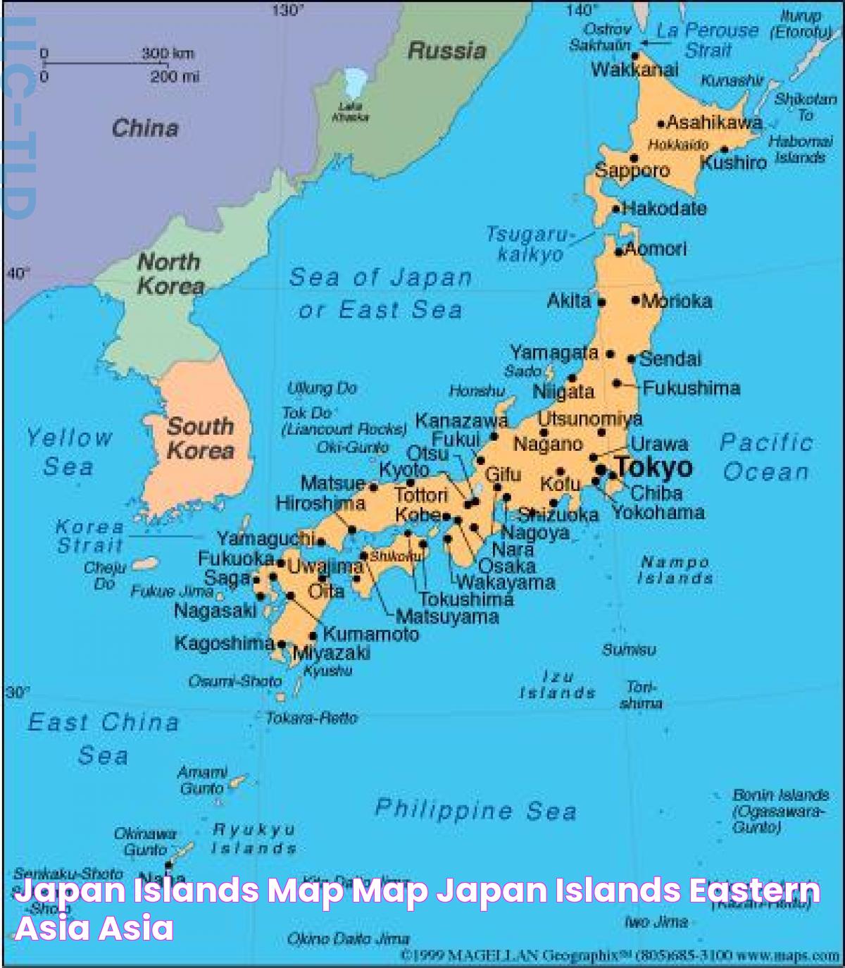 Japan islands map Map japan islands (Eastern Asia Asia)