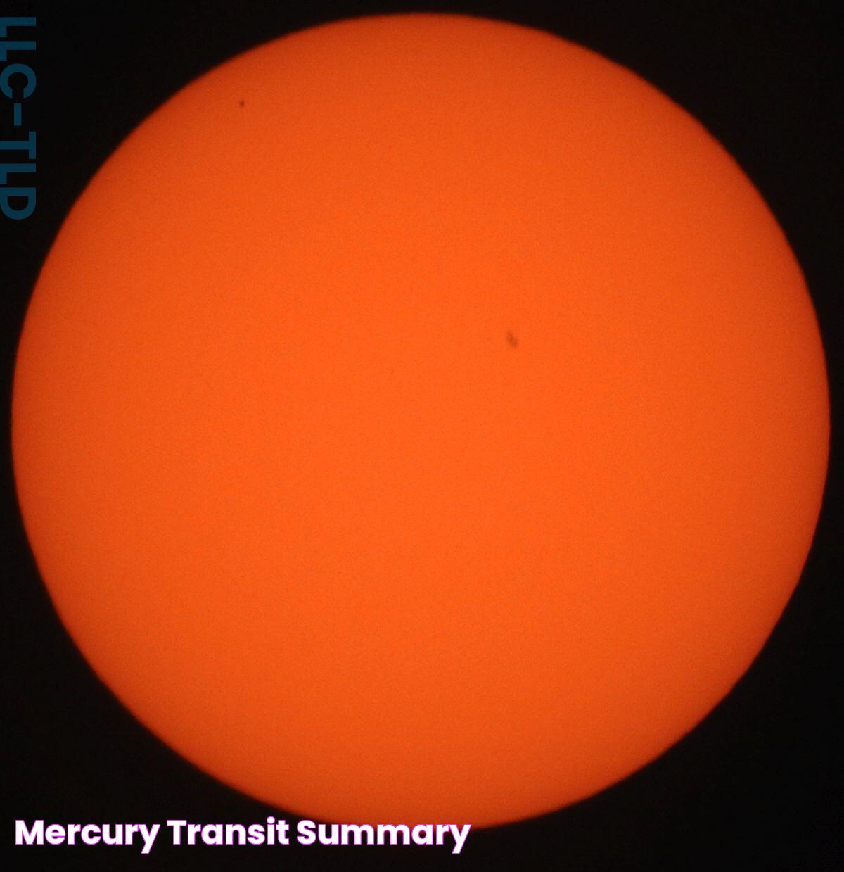 Mercury Transit summary