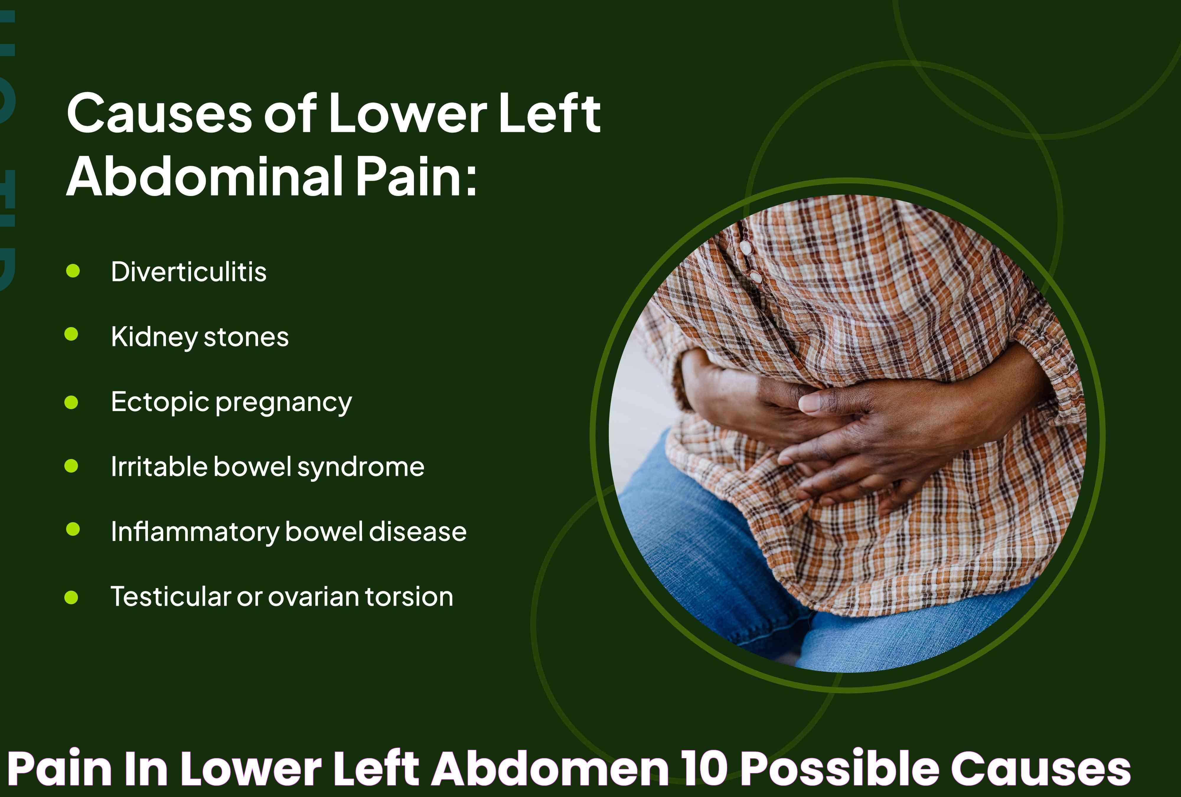 Pain in Lower Left Abdomen 10 Possible Causes