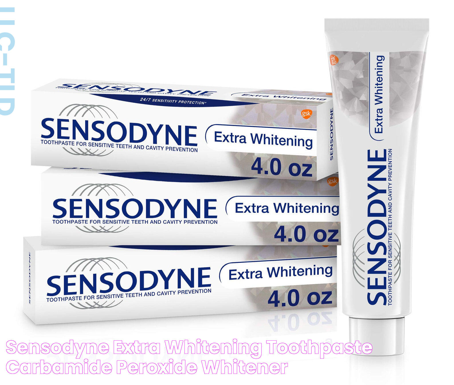 Sensodyne Extra Whitening Toothpaste Carbamide Peroxide Whitener