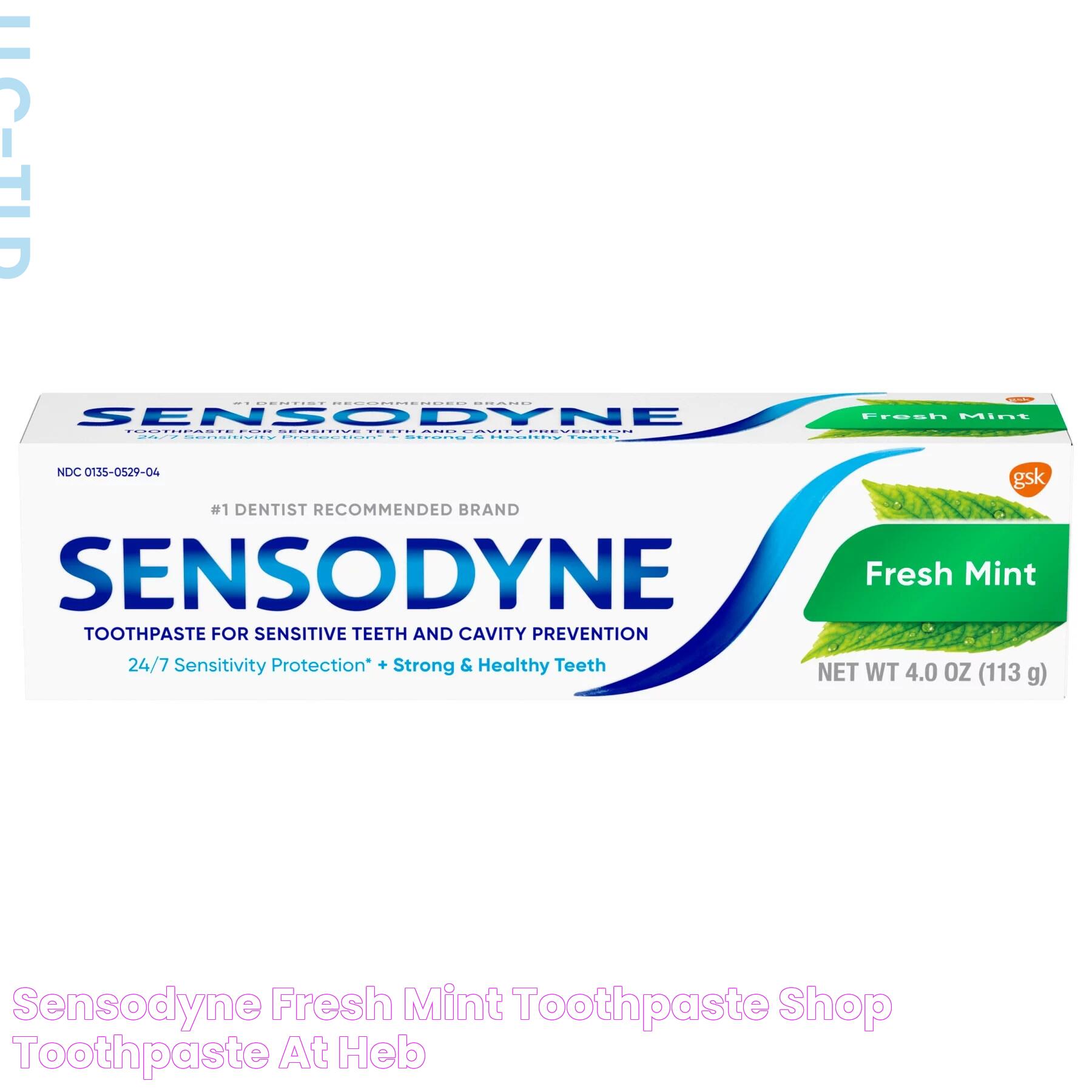 Sensodyne Fresh Mint Toothpaste Shop Toothpaste at HEB