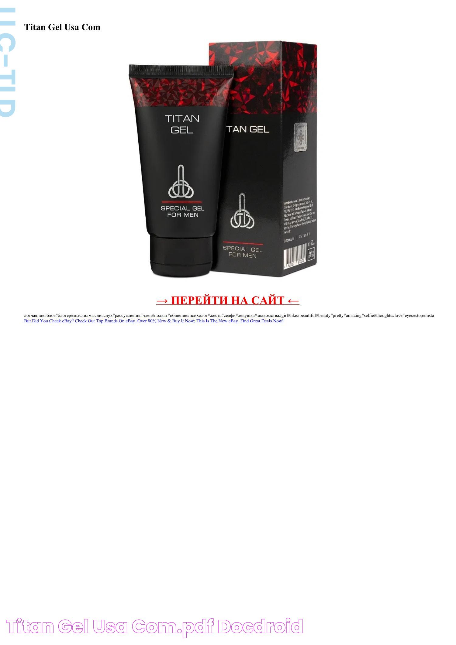 Titan Gel Usa Com.pdf DocDroid