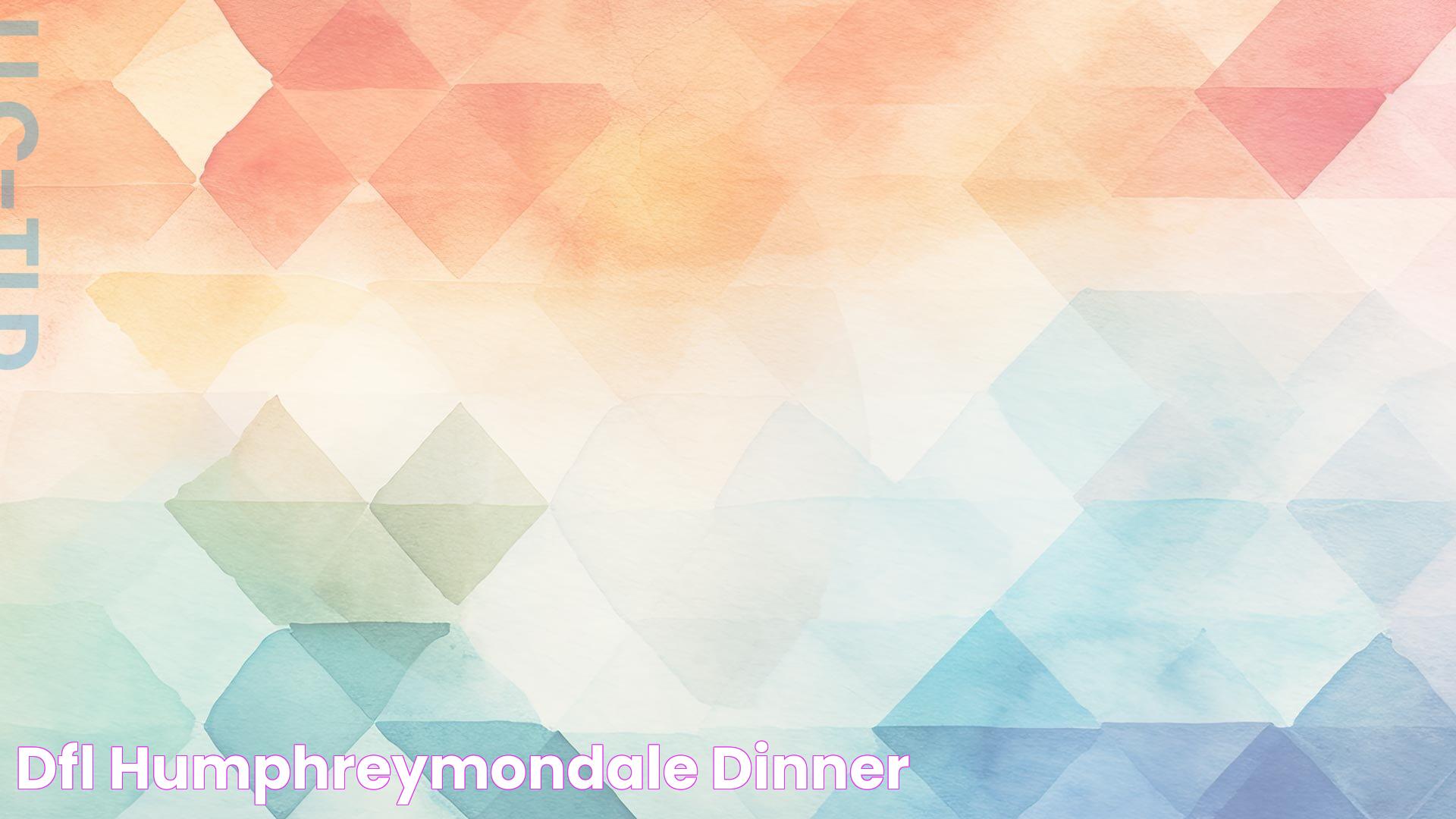 Humphrey Mondale Dinner: A Culinary Experience And Celebration