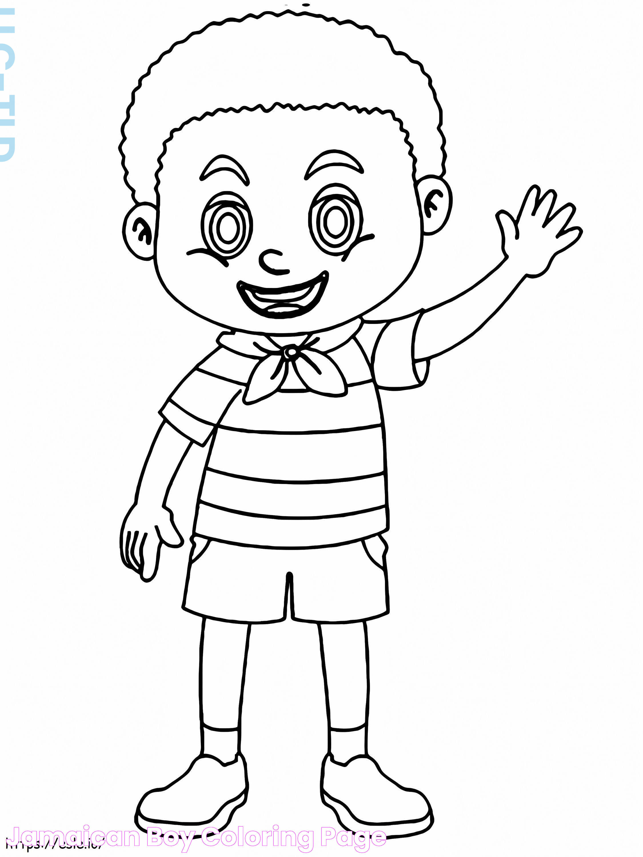 Jamaican Boy coloring page