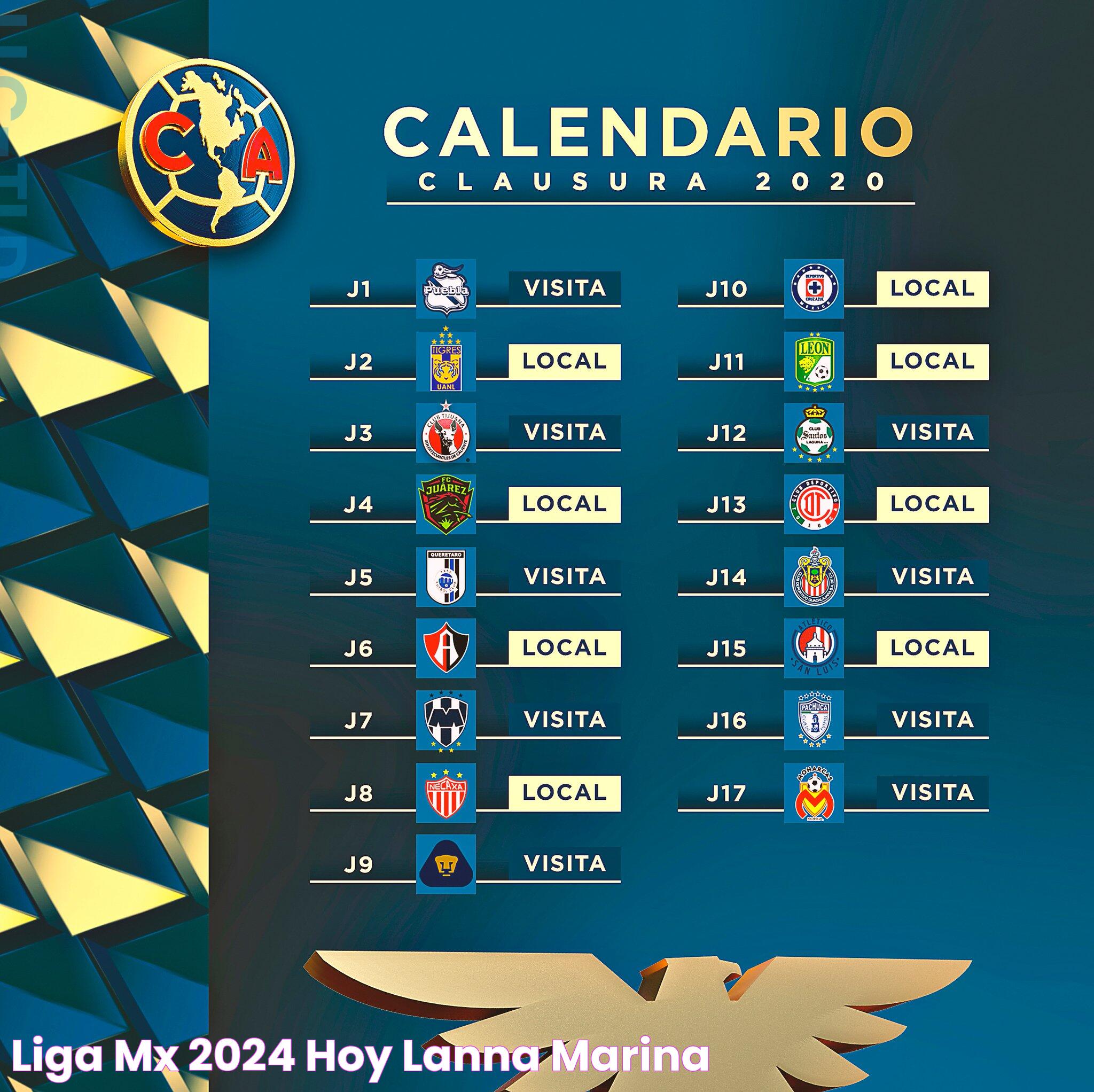 Liga Mx 2024 Hoy Lanna Marina