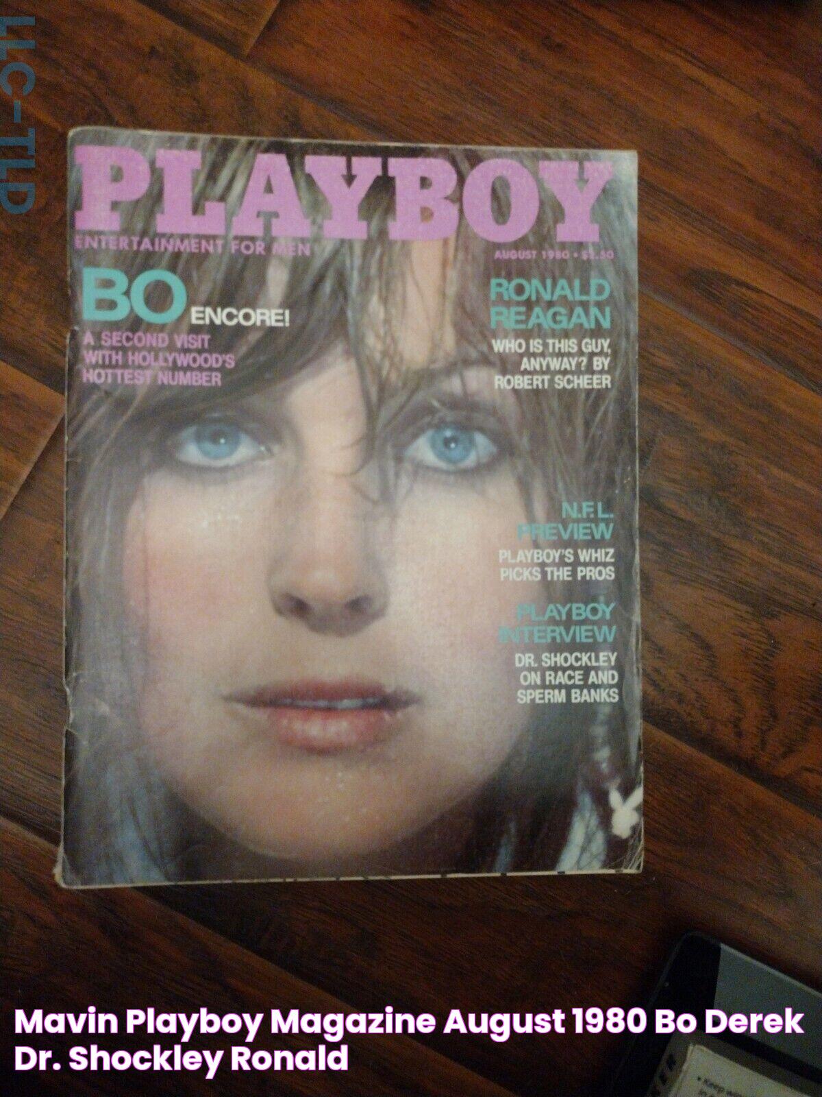 Mavin Playboy Magazine August 1980 Bo Derek Dr. Shockley Ronald