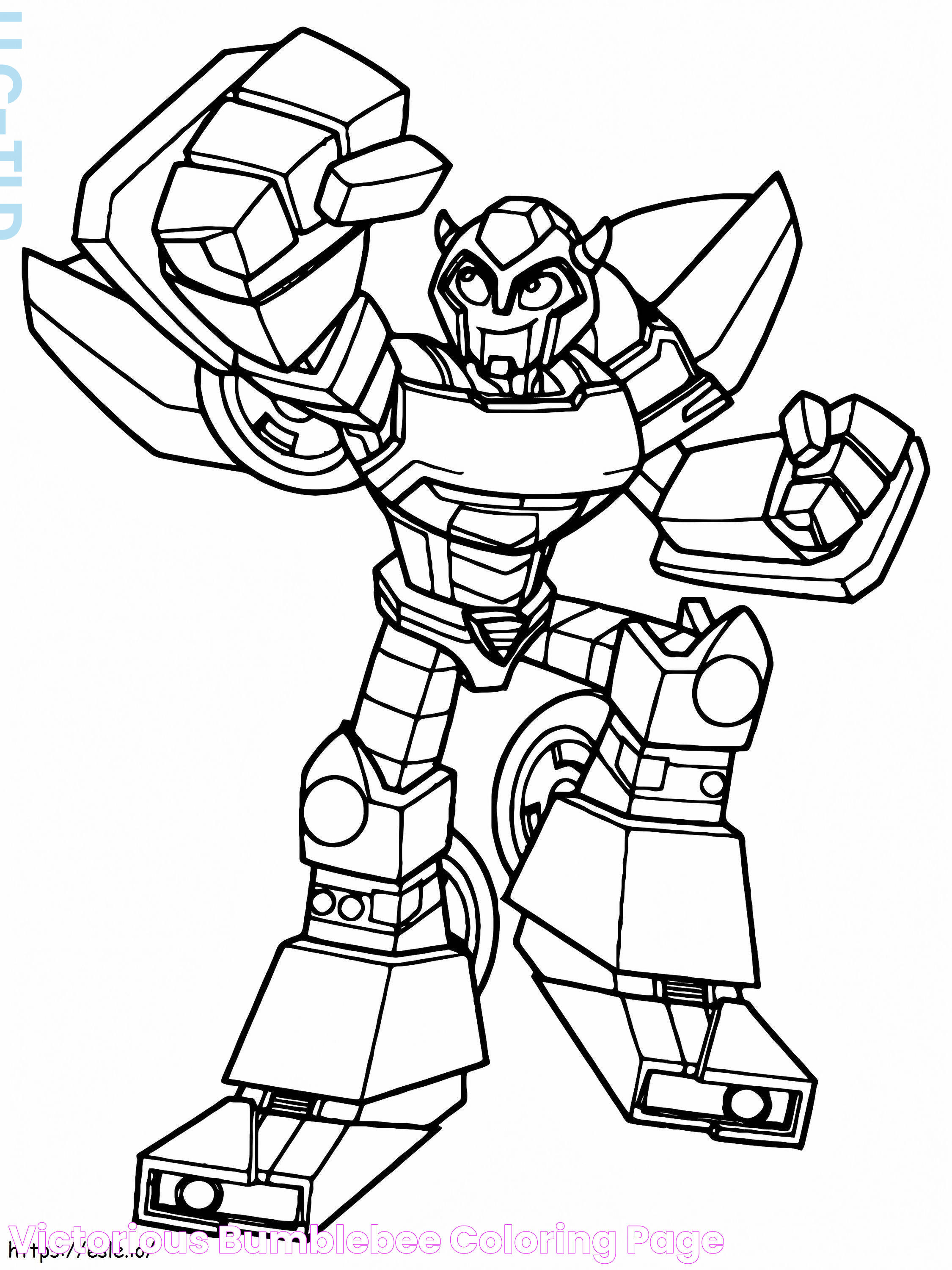 Victorious Bumblebee coloring page