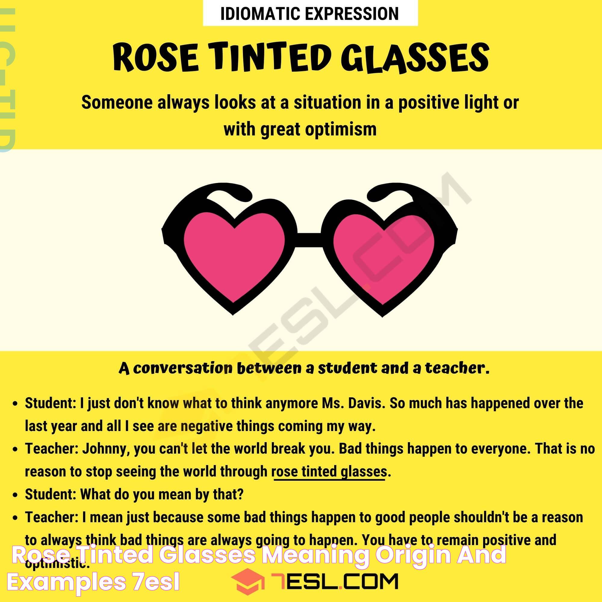 Rose Tinted Glasses: Insights And Perspectives On Viewing The World