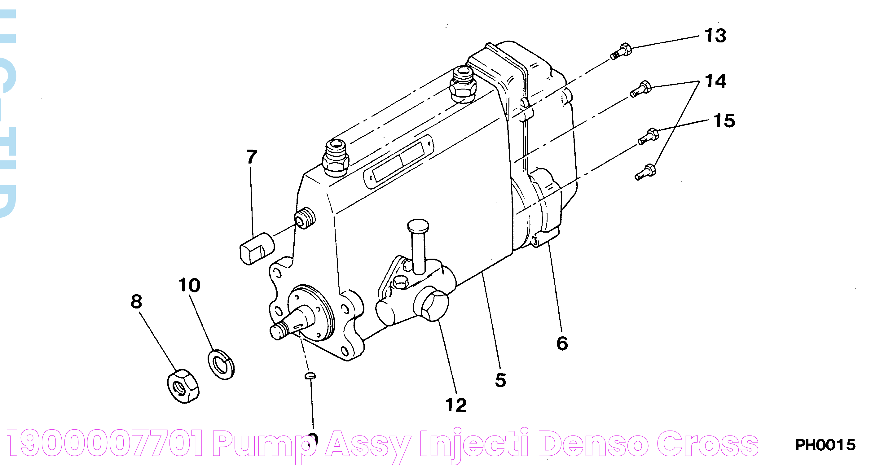 1900007701 PUMP ASSY, INJECTI Denso Cross