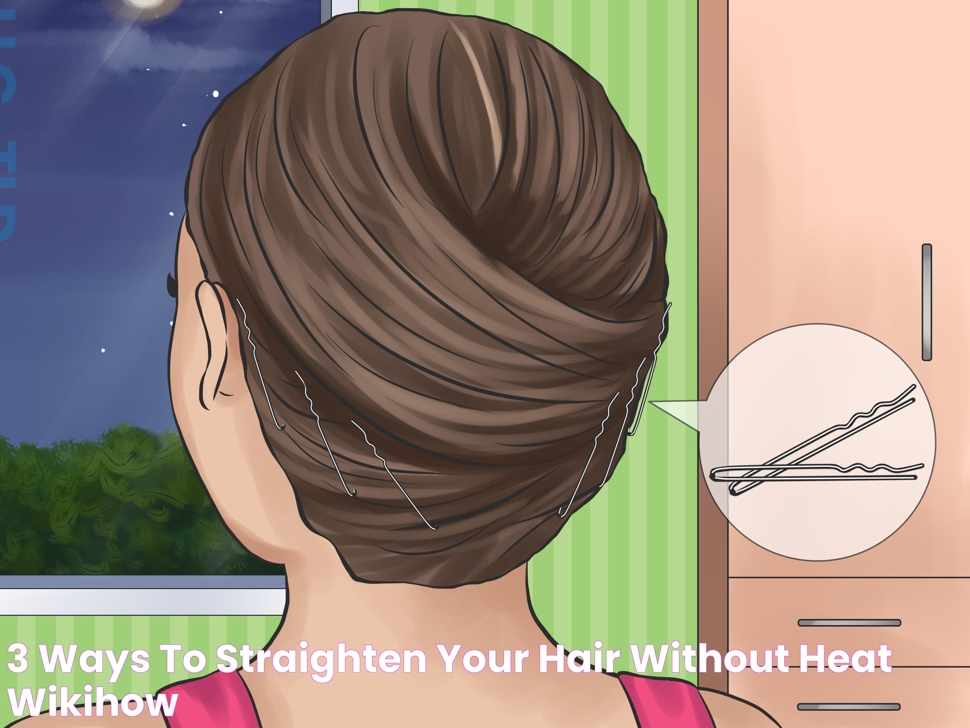 3 Ways to Straighten Your Hair Without Heat wikiHow