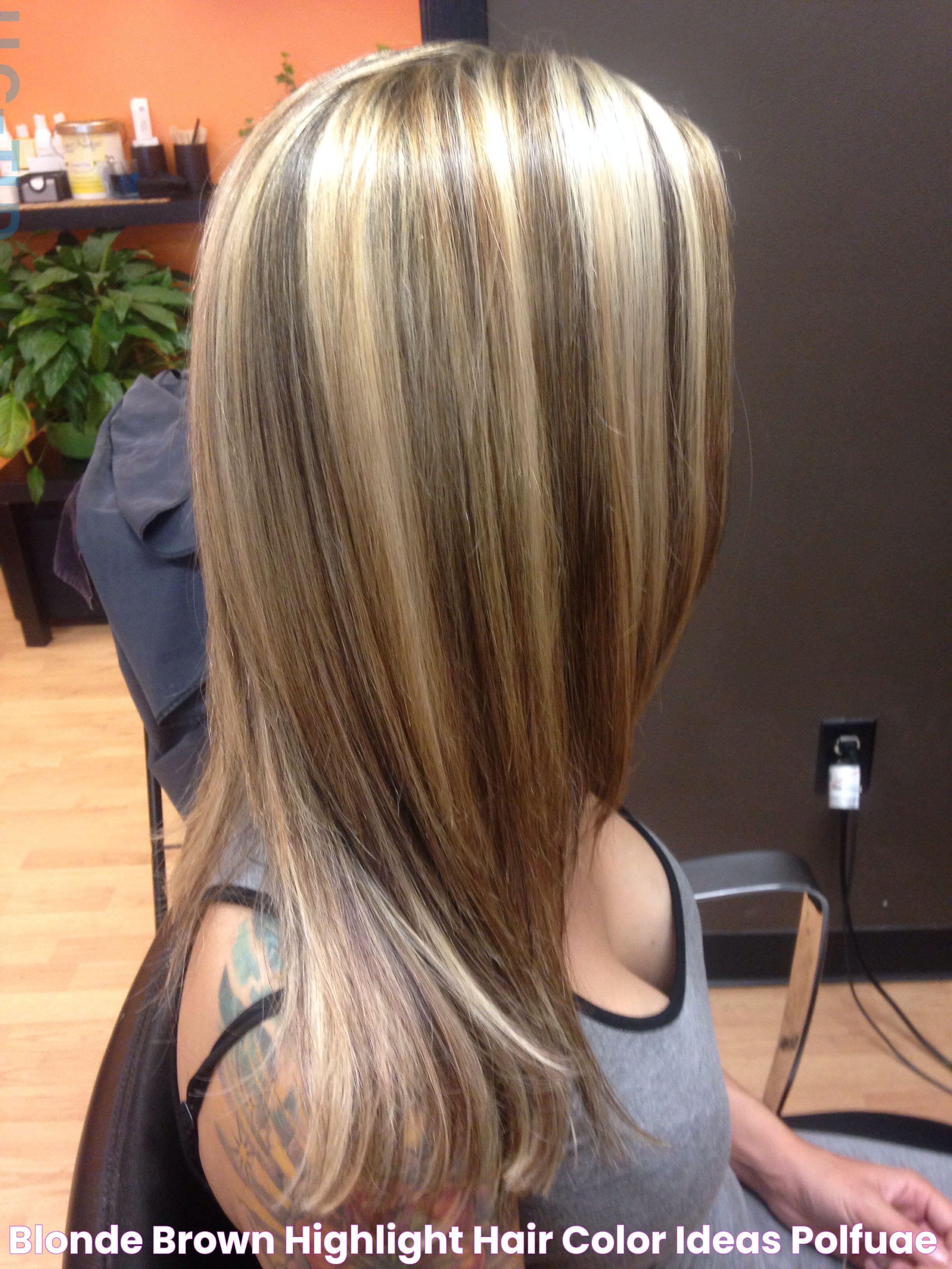 Blonde brown highlight hair color ideas polfuae