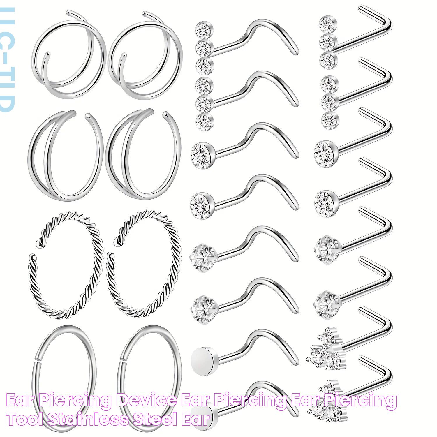 Ear Piercing Device Ear Piercing Ear Piercing Tool Stainless Steel Ear