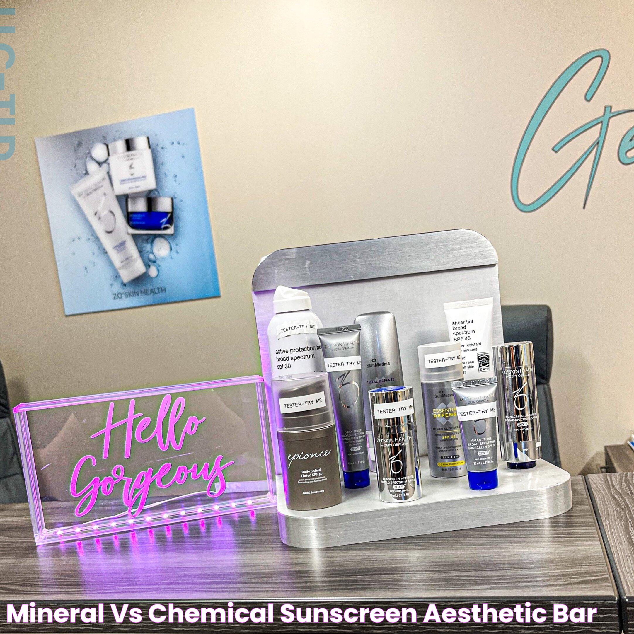 Mineral vs Chemical Sunscreen — Aesthetic Bar