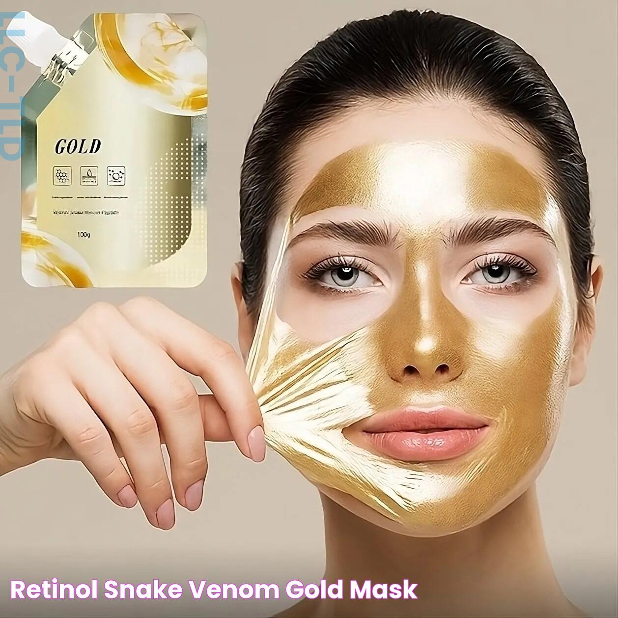 Retinol snake venom gold mask