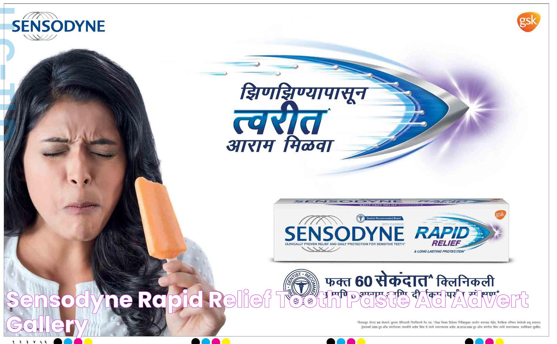 Sensodyne Rapid Relief Tooth Paste Ad Advert Gallery