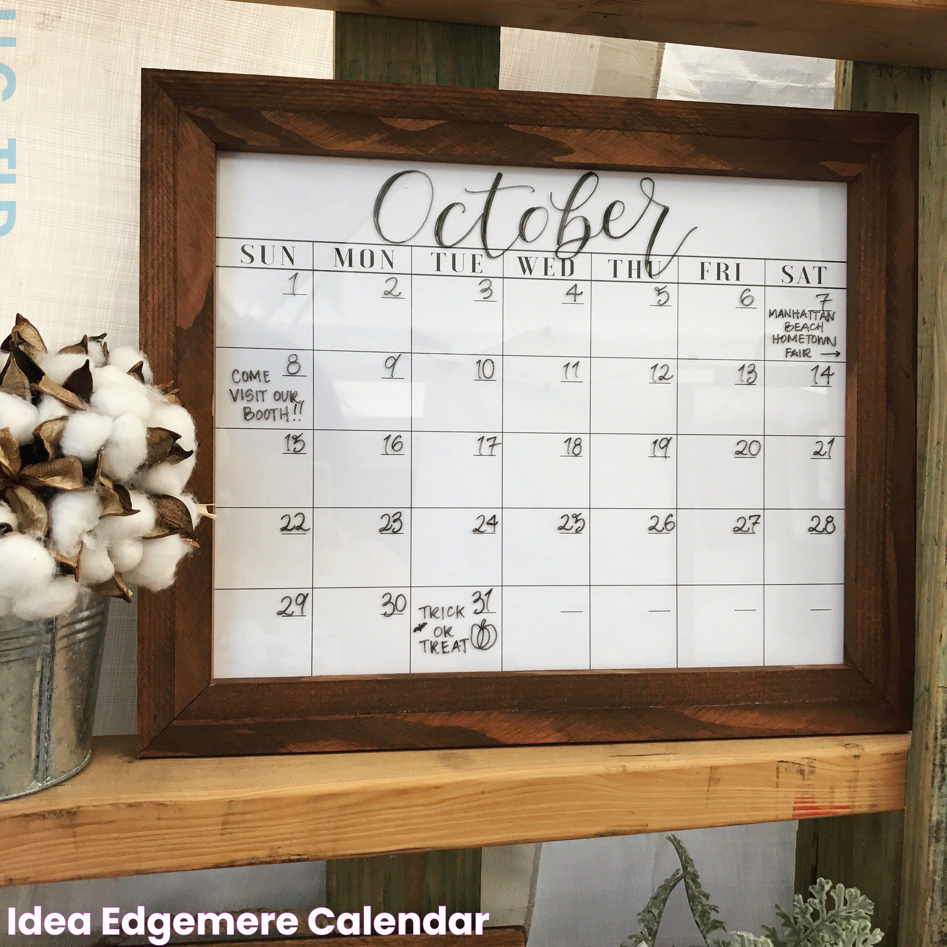 Idea Edgemere Calendar