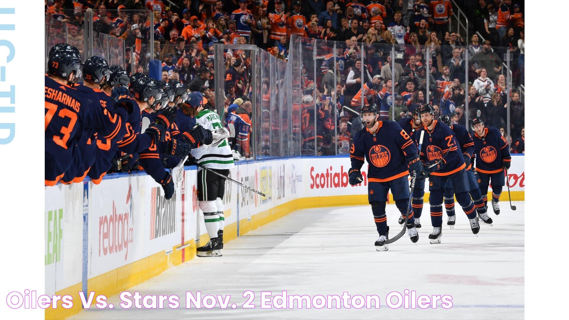 Oilers vs. Stars (Nov. 2) Edmonton Oilers