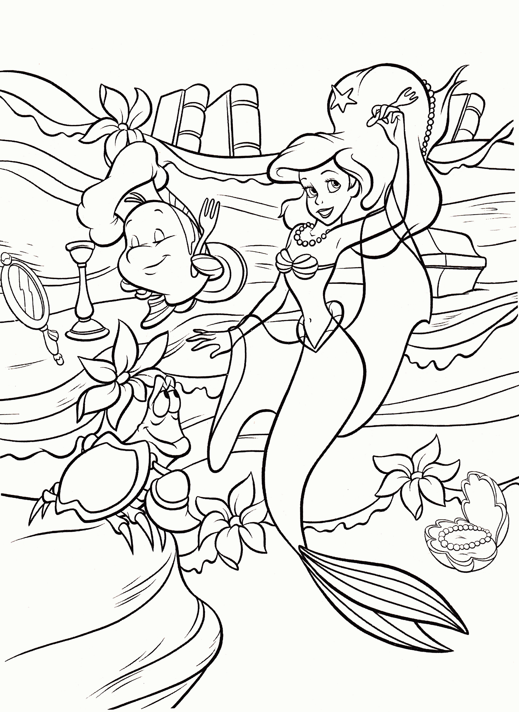 Creative Fun With Ariel Coloring Pages For Kids And Adults