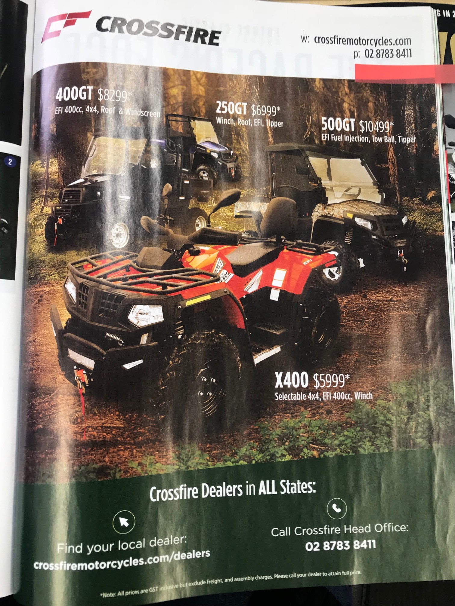 Crossfire Motorcycles UTV ATV and Quad Bikes Check our Motorcycle