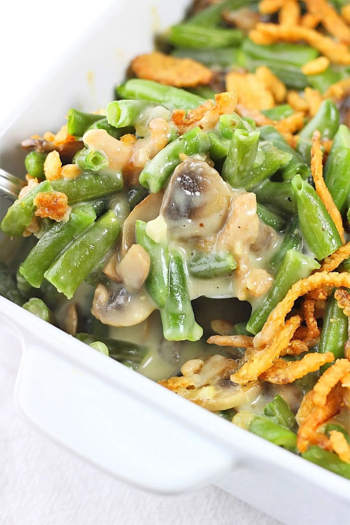 Easy Green Bean Casserole (No Canned Soup!) • Now Cook This!